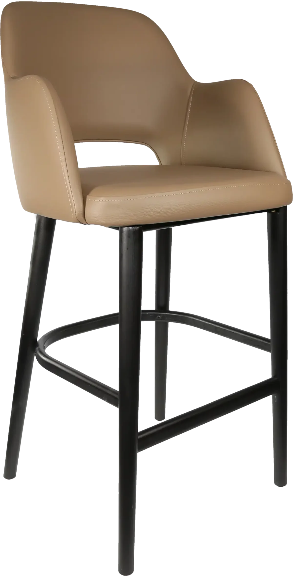 FL Sorbet Vinyl Upholstered Timber Legs Hospitality Barstool
