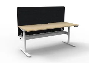 RL Halo Plus Motorized Height Adjustable Desk with Black Eco Panel Screen thumbnail 4