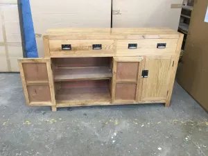 MF Oak Timber Buffet with Doors and Drawers thumbnail 13
