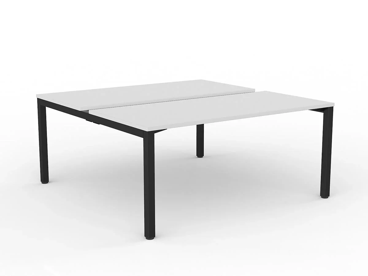 OL Axis 2-User Double Sided Workspace – White Top Black Frame