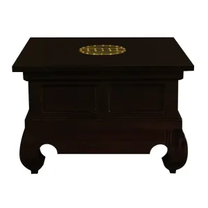 CT Dynasty Solid Mahogany Timber Square Side Table thumbnail 2