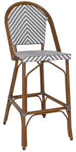 EZ Amalfi Synthetic Wicker Aluminium Frame Outdoor Barstool thumbnail 8