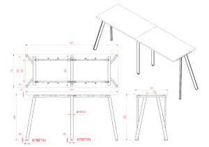 RL Eternity Metal Leg High Bar Table thumbnail 5