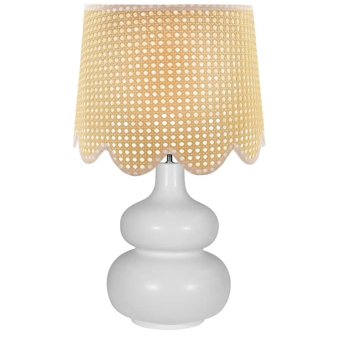 SH Scallop Paper Weave Shade Lamp (Set 2)