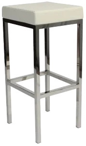 EZ Oslo Stainless Steel Base Vinyl Upholstered Seat Barstool thumbnail 4