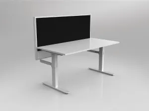 OL Studio50 Deskmount Screens Panel - Breath Fabric with White Frame - 600mm Height thumbnail 15
