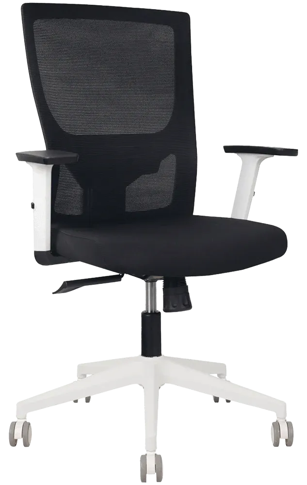 YS Astro High Back Mesh Back Office Chair with White Frame