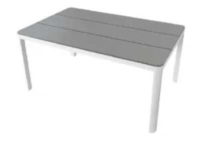 VI Astra Aluminium Frame Polystone Top Outdoor Dining Table