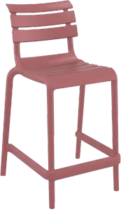 FL Helen Hospitality Stackable Outdoor Counter Stool thumbnail 6