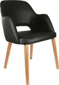 FL Sorbet Vinyl Upholstered Timber Legs Hospitality Chair thumbnail 5