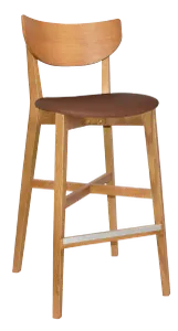 EZ Rialto Light Oak Stained Solid Timber Framed Barstool thumbnail 13