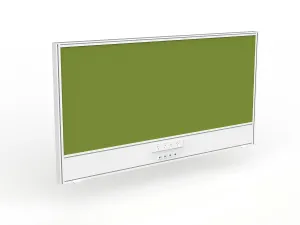 OL Studio Screen with Ducting for Agile Shared Desk – Splice Fabric with White Frame thumbnail 14