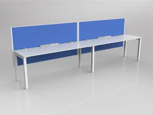 OL Axis 2 User Single Sided Workstation with Hung Screen - Breathe Fabric thumbnail 5