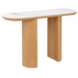 MD Calvin Solid Timber Base Ceramic Top Hall Table thumbnail 3