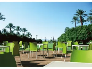 FL Vita Hospitality Outdoor Stackable Chair thumbnail 6