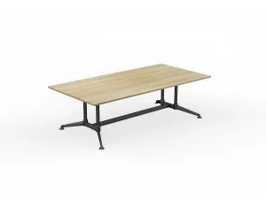 OL Modulus Twin Post All Black Collar Leg Boardroom Table thumbnail 3