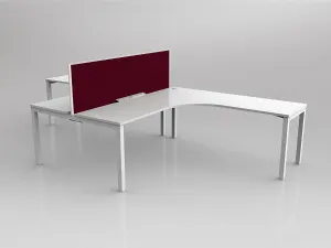 OL Axis 2 User 90° Workstation with Screen - Breathe Fabric thumbnail 9