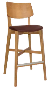 EZ Phoenix Light Oak Stained Solid Timber Framed Barstool thumbnail 15