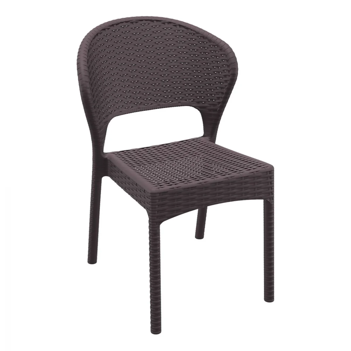 FL 9 Piece Tahiti Hospitality Outdoor Dining Table with Daytona Chair Set