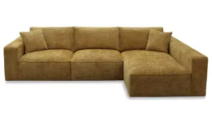 EL Hilton Fabric Upholstered 2 Seater Chaise Sofa thumbnail 1