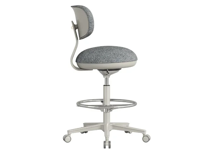 DD Bubble Fabric Upholstered Drafting Chair