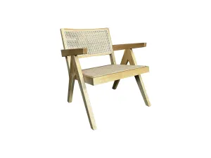 MF Pier Timber Framed with Natural Rattan Lounge Chair thumbnail 6