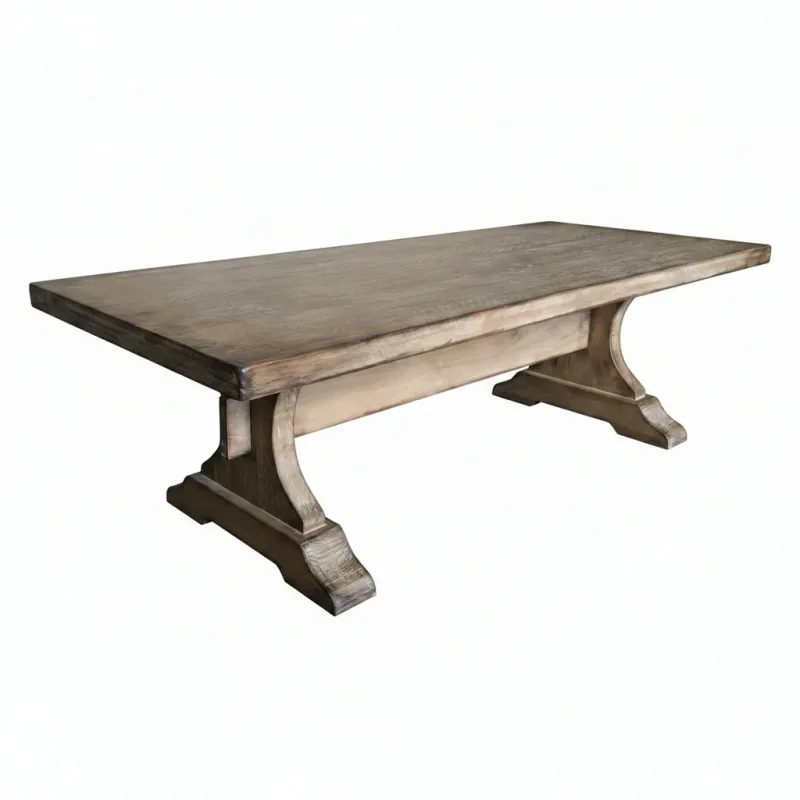MF Chapel Recycled Oregon Timber Antique Look Dining Table
