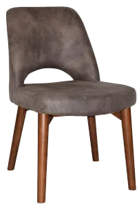 EZ Albury Solid Timber Walnut Colour Stained Upholstered Hospitality Dining Chair thumbnail 20