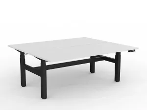 OL Agile Motion+ Electric Height Adjustable Shared Desk – White Top Black Frame thumbnail 17