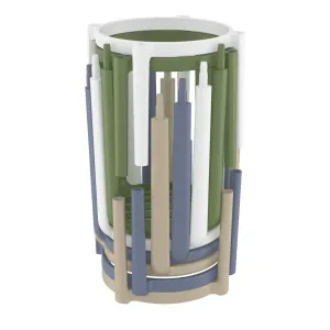 FL Tom Hospitality Outdoor Stackable Bar Stool thumbnail 3