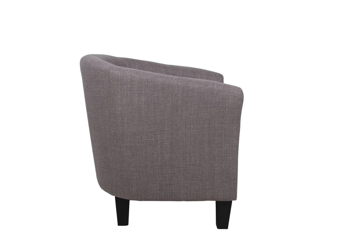 EL Tasman Fabric Upholstered Timber Leg Tub Chair