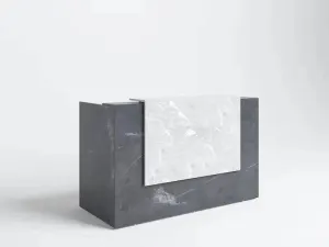 GP Sorrento Marble Charcoal Melamine Reception Counter thumbnail 2