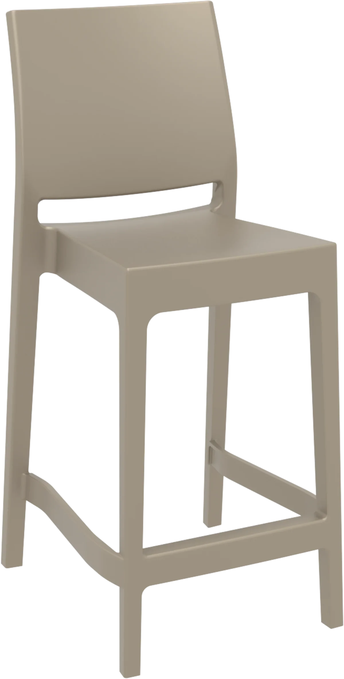 FL Maya Hospitality Outdoor Stackable Counter Stool