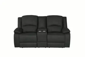 VI Captain 2 Seater Fabric Electric Recliner Lounge with Console thumbnail 12