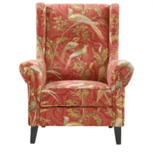 BT Bliss Digital Print Fabric Upholstered Wing Chair thumbnail 1