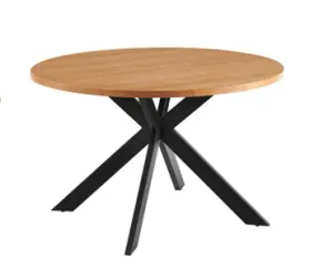 VI Barlow Metal Leg Round Dining Table thumbnail 1