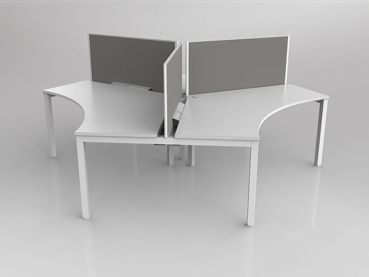 OL Axis 3 User 120° Workstation with Screen - Breathe Fabric