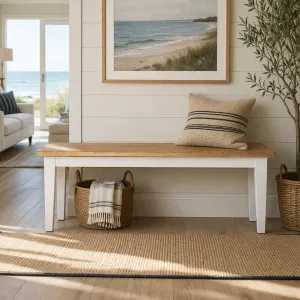 MF Solid Oak Timber Bench without Breadboard thumbnail 5