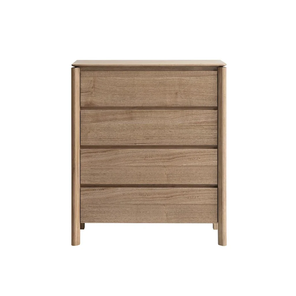 VI Luella Solid Timber 4 Drawer Tallboy