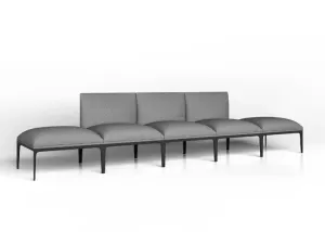 DD Kinetic Straight Back Fabric Upholstered Breakout Sofa thumbnail 11