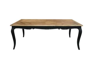 MF Regency Recycled Timber Diamond Pattern Top Dining Table thumbnail 2
