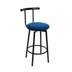 MA Cosmo Fabric or Vinyl Upholstered Made to Order Swivel Bar Stool thumbnail 3