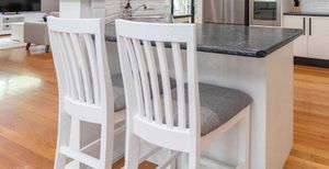 VI Coastal Acacia Timber Fabric Seat Bar Chair thumbnail 4