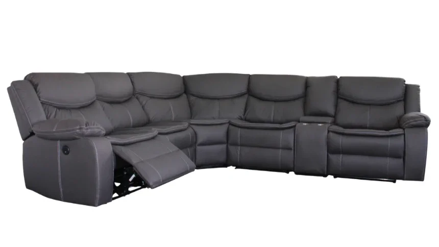 BT Otto Fabric Power Motion 5 Seater Electric Recliner Corner Lounge