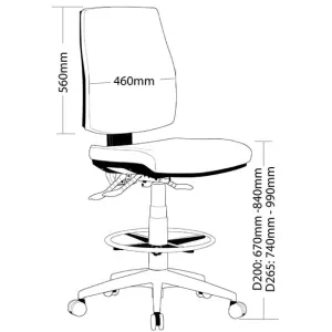 ST Click Drafting Chair thumbnail 2