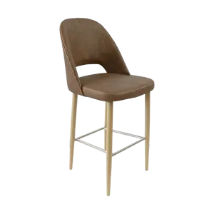 FL Orleans Crescent Upholstered Seat Aluminium Frame Hospitality Barstool thumbnail 15
