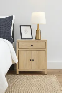CR Sonoma Solid Timber 1 Drawer 2 Door Bedside Table thumbnail 8