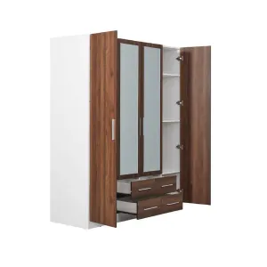 HE Zara 4 Door 4 Drawer Wardrobe with Mirrors thumbnail 4