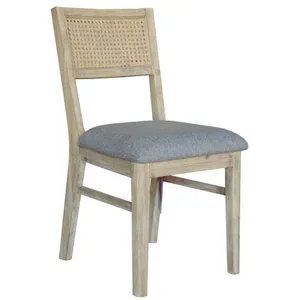 VI Malmo Timber Frame Fabric Seat Dining Chair thumbnail 5