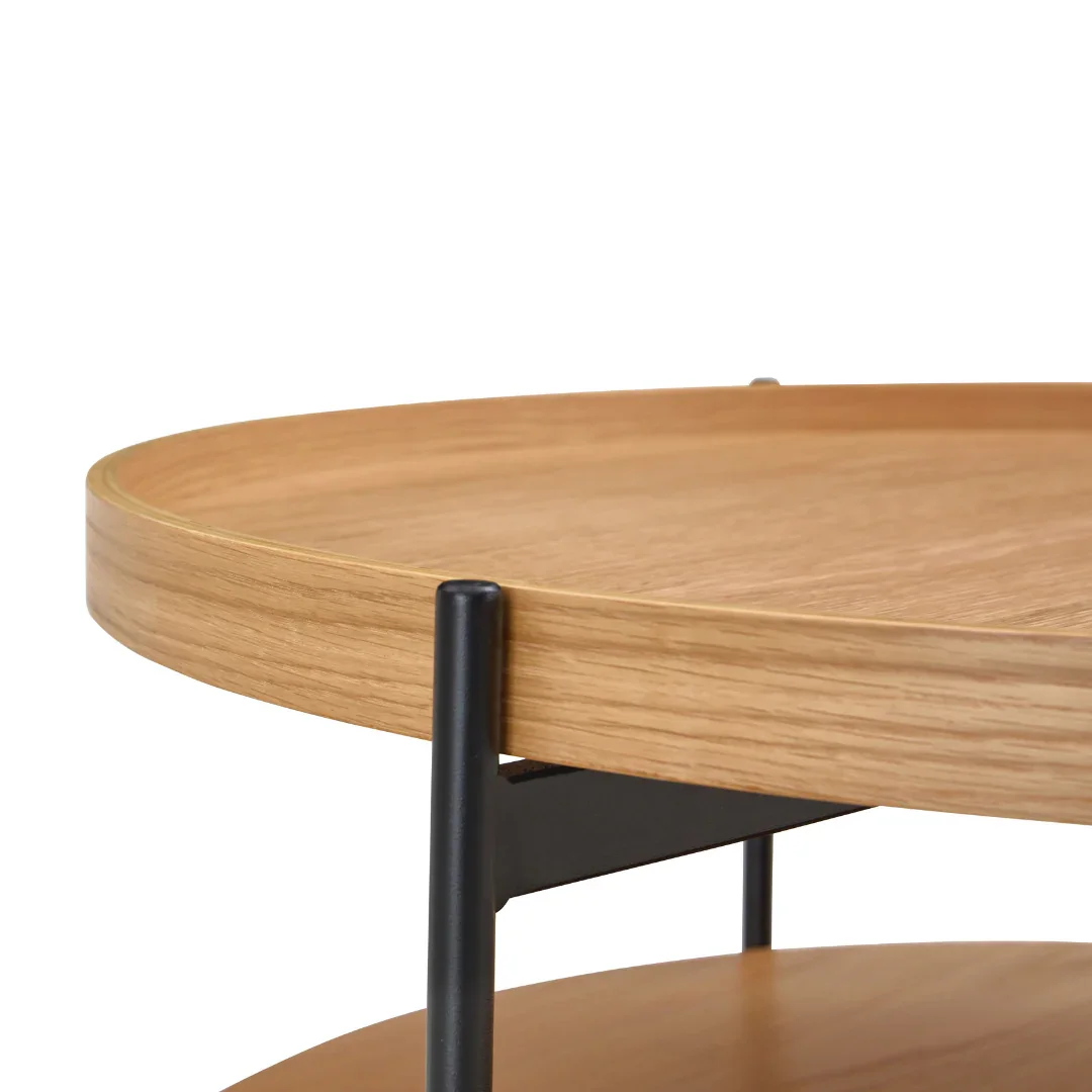 BT Giorgio Round Coffee Table with Shelf